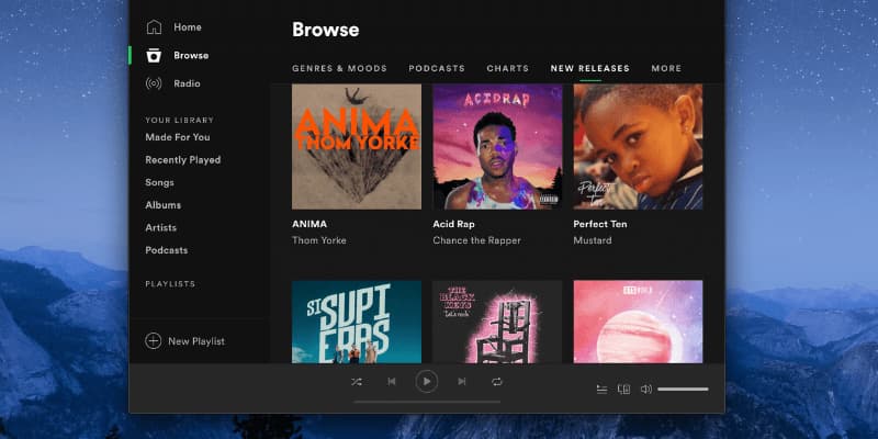 Spotify desktop app not working